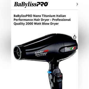 BaByliss Professional Blow Dryer 2000watt